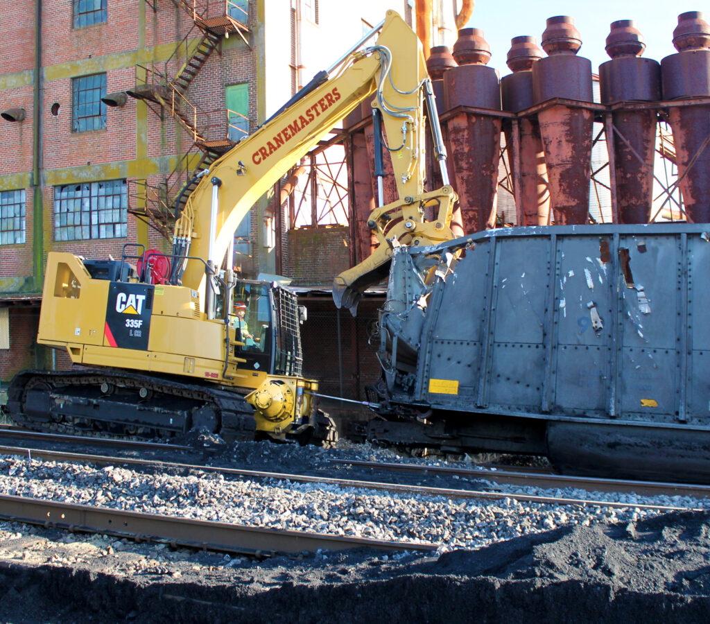 Excavator Winch at Work