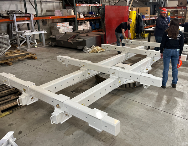 Building the custom lift beam