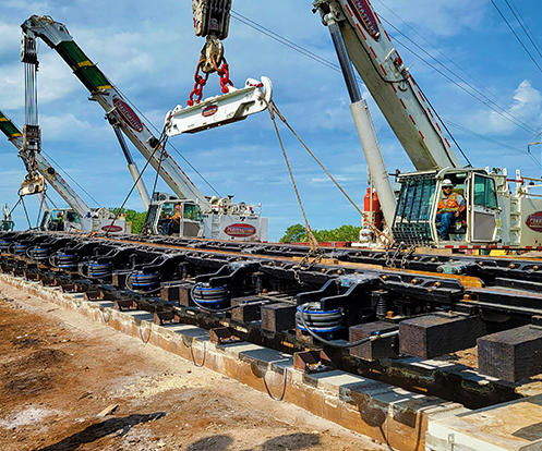 Complex Track and Retarder Installation