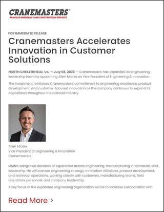 Cranemasters Accelerates Innovation in Customer Solutions